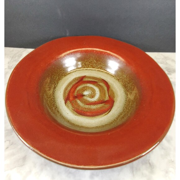 Pfaltzgraff Copper Leaf Rimmed Soup/Pasta Bowls, Set of 2, Rustic Dinnerware - Picture 8 of 10